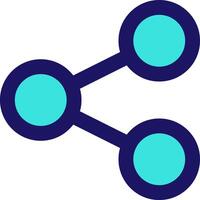 share 2 icon line application software set vector