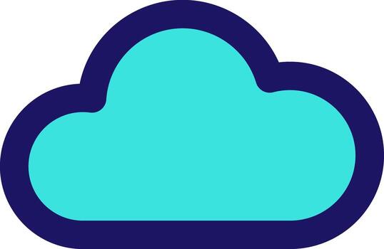 nube almacenamiento clima icono línea solicitud software conjunto vector