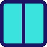 columns icon line application software set vector