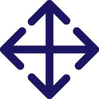 move icon line application software set vector