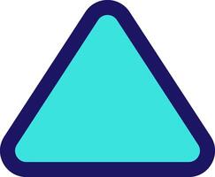 triangle arrow icon line application software set vector