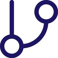 git branch icon line application software set vector