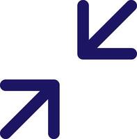minimize 2 reduce icon line application software set vector