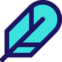 feather icon line application software set vector