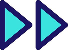 fast forward icon line application software set vector