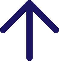 arrow up icon line application software set vector