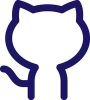 github icon line application software set vector