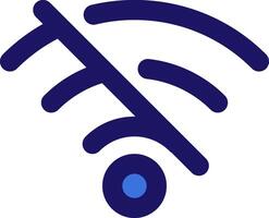 wifi off icon line application software set vector