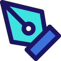 pen tool icon line application software set vector