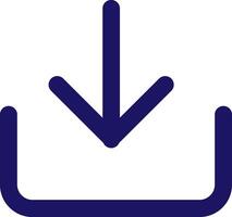 download down save icon line application software set vector