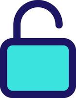 unlock lock icon line application software set vector