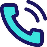 phone call icon line application software set vector