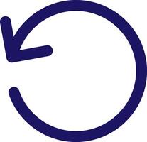 rotate ccw icon line application software set vector