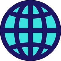 globe icon line application software set vector