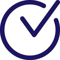 check circle icon line application software set vector
