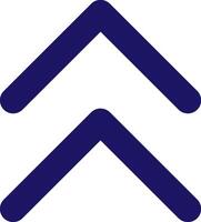 chevrons up icon line application software set vector