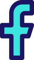 facebook social icon line application software set vector