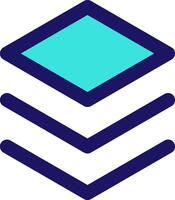 layers layer icon line application software set vector