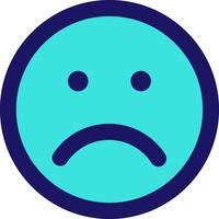 frown icon line application software set vector