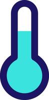 thermometer icon line application software set vector