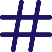 hash icon line application software set vector