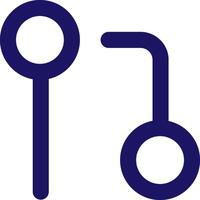 git pull request icon line application software set vector