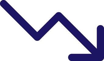 trending down icon line application software set vector