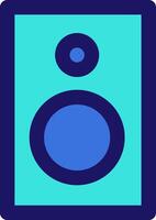 speaker icon line application software set vector