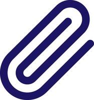 paperclip icon line application software set vector
