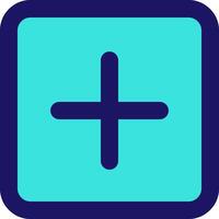 plus square icon line application software set vector