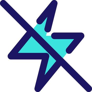 zap off power icon line application software set vector