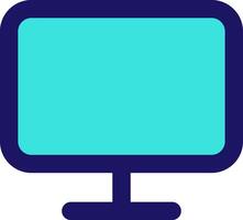 monitor icon line application software set vector