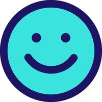 smile icon line application software set vector