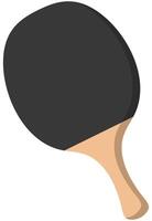 Ping pong paddle flat illustration isolated on white background vector