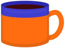 Mug flat icon isolated on white background. vector