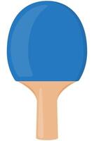 Ping pong racket flat icon isolated on white background. vector