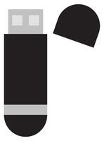 USB flashdisk icon isolated on white background. vector