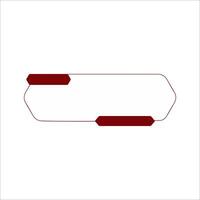 Broadcast News Lower Third Banner Template. Modern Headline Bar Layout Design vector