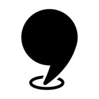 Location icon. Map pin illustration sign. point symbol. Pin logo. vector