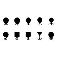 Location icon set. Map pin illustration sign collection. point symbol. Pin logo. vector