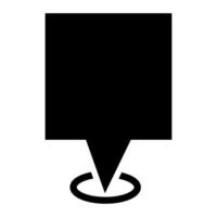 Location icon. Map pin illustration sign. point symbol. Pin logo. vector