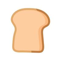 Sliced toast bread illustration isolated on white background vector