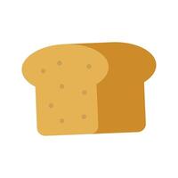 Sliced toast bread illustration on white background vector