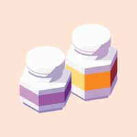 Set of Realistic plastic bottles Templates. empty colorful bottles vector
