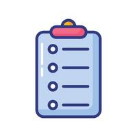 Checklist icon Outline checklist icon color flat isolated vector