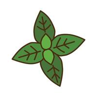 Leaf spring icon illustration isolated on white background vector
