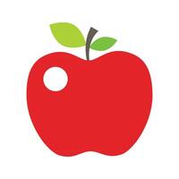 Apple fruit icon isolated white background vector