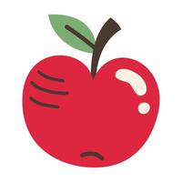 Apple icon isolated illustration on white background vector