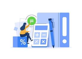 Audit process,Professionals evaluating financial records. Internal checks, third-party verifications, clear reports. Integrity, accuracy, transparency in finance vector