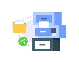 File sharing,Secure document management systems ensure privacy and security shared files Shared file storage services vector